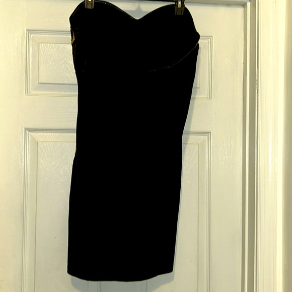 Black and gold Cocktail Dress size large $15 - Picture 4 of 4